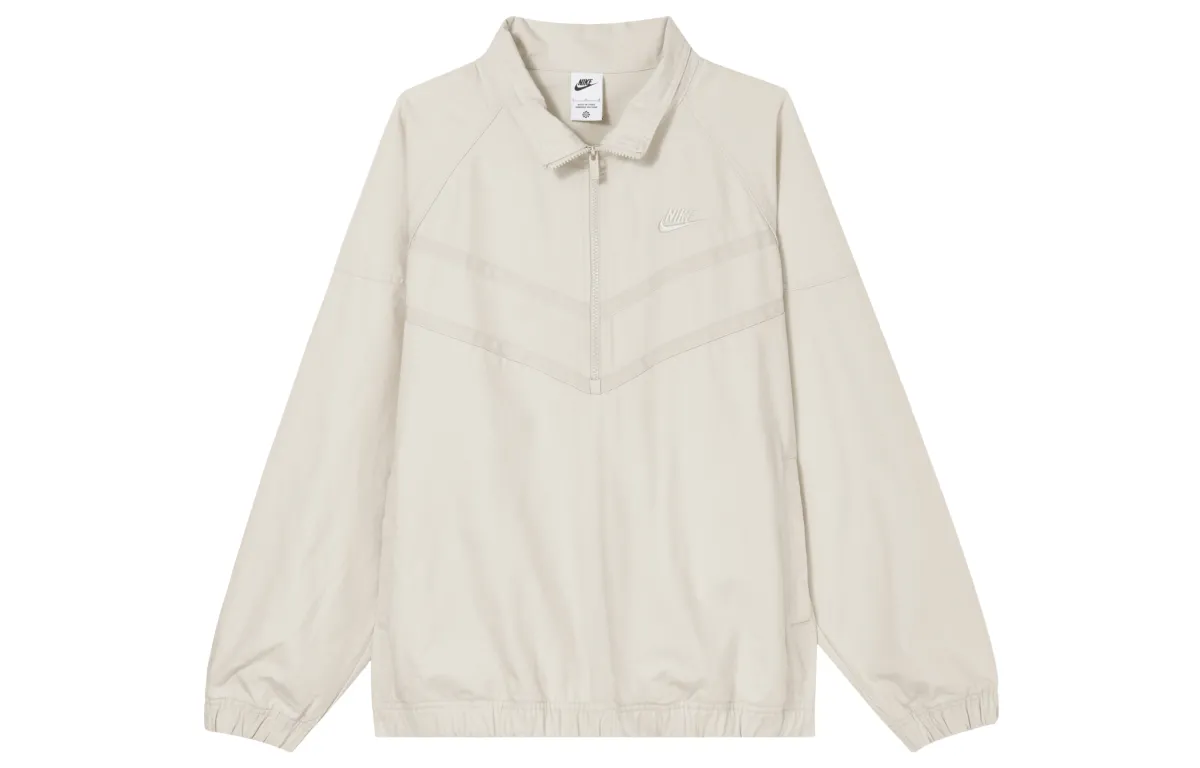 Nike Jackets Men's White Stand Collar Moderate Other