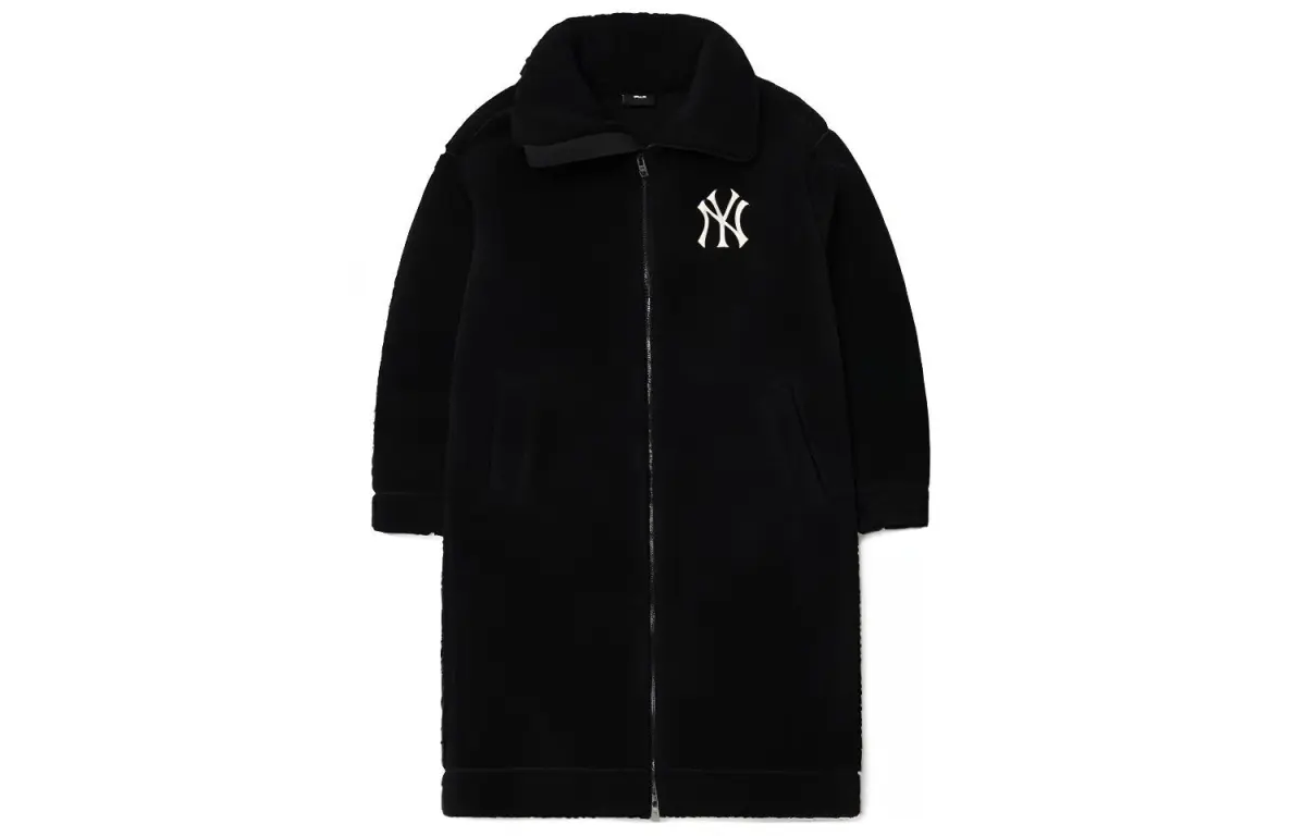 MLB Coats Unisex Black Lapel Moderate