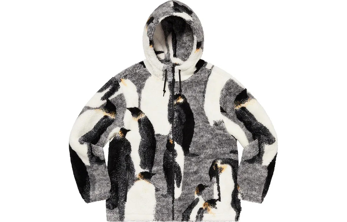 Supreme Penguins Hooded Fleece Jacket