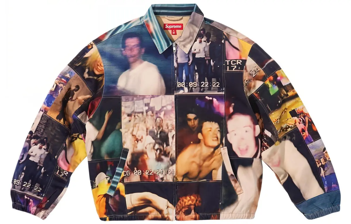 Supreme Mark Leckey Hardcore Patchwork Harrington Jacket