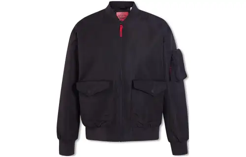 Levis Puffer Jackets Men's Black Crew Neck Moderate Other