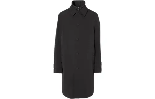 Burberry Coats Men's Black Lapel Moderate
