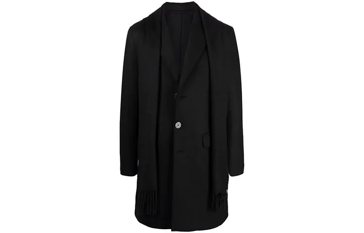 Neil Barrett Coats Men's Black Lapel Moderate