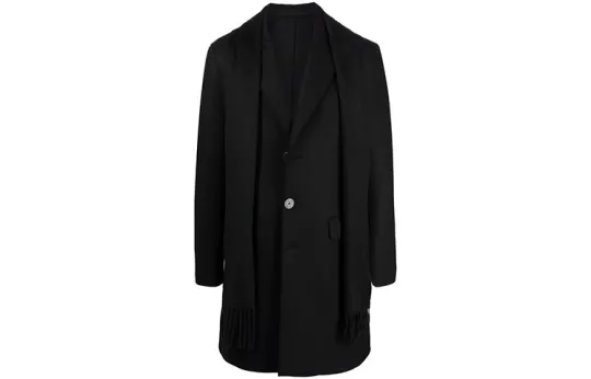 Neil Barrett Coats Men's Black Lapel Moderate