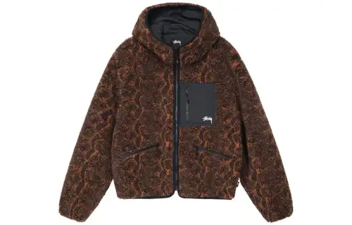 Stussy Snake Jacquard Sherpa Jacket