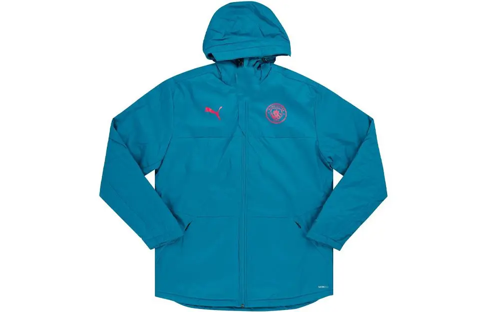 PUMA Jackets Men's Blue Hooded Moderate Chanel-inspired