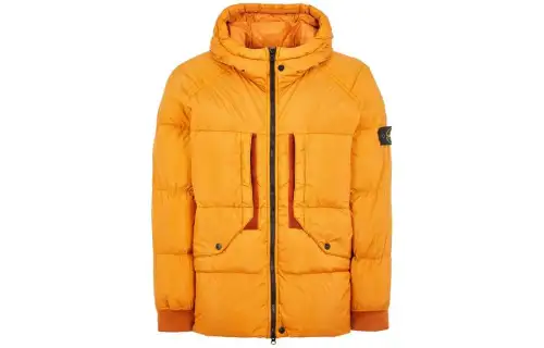 STONE ISLAND FW23 Down Jacket Unisex Rusty