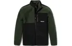 Timberland Velvet Jackets Men's Green Stand Collar Thickened