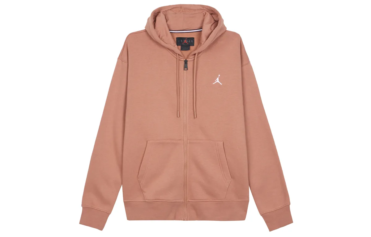 Jordan ESSENTIALS Jackets Men's Red Orange Hooded Thickened Other