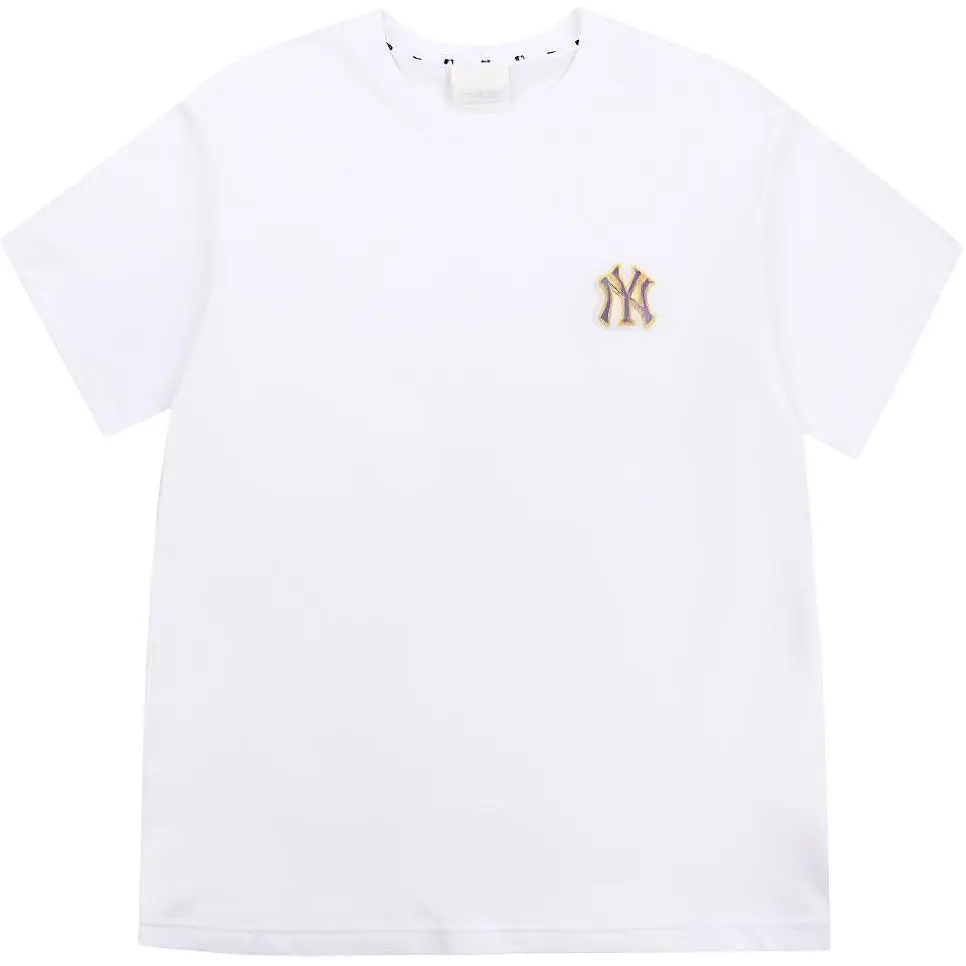 MLB New York Yankees T-Shirts Unisex White Crew Neck Moderate Straight Fit