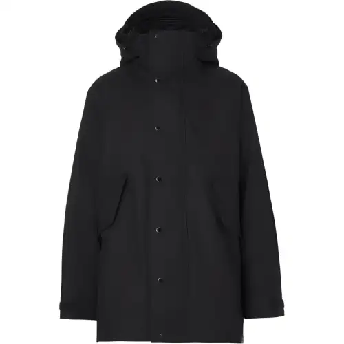 Burberry Coats Men's Black Hooded Moderate Straight Fit