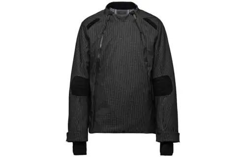 PRADA Jackets Men's Black Stand Collar Moderate Other