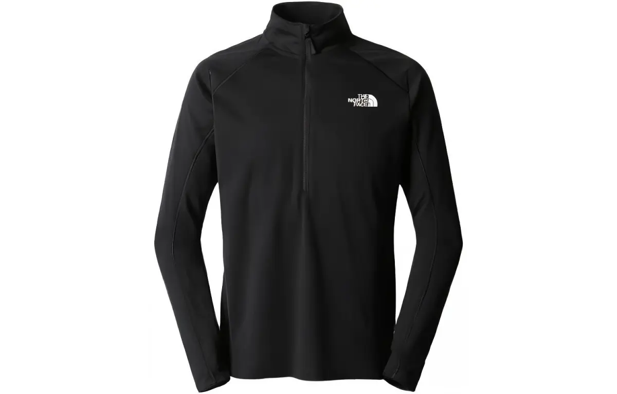 THE NORTH FACE Jackets Men's Black Stand Collar Moderate Straight Fit