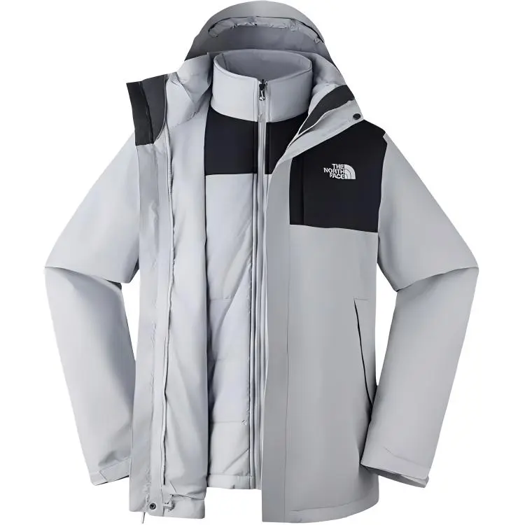 THE NORTH FACE Urban Exploration FW24 Waterproof And Windproof To Keep Warm Windbreaker Jacket Men's Stars Gray