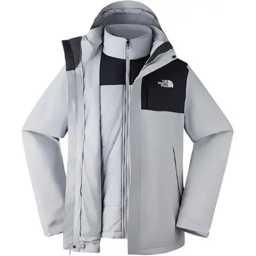 THE NORTH FACE Urban Exploration FW24 Waterproof And Windproof To Keep Warm Windbreaker Jacket Men's Stars Gray