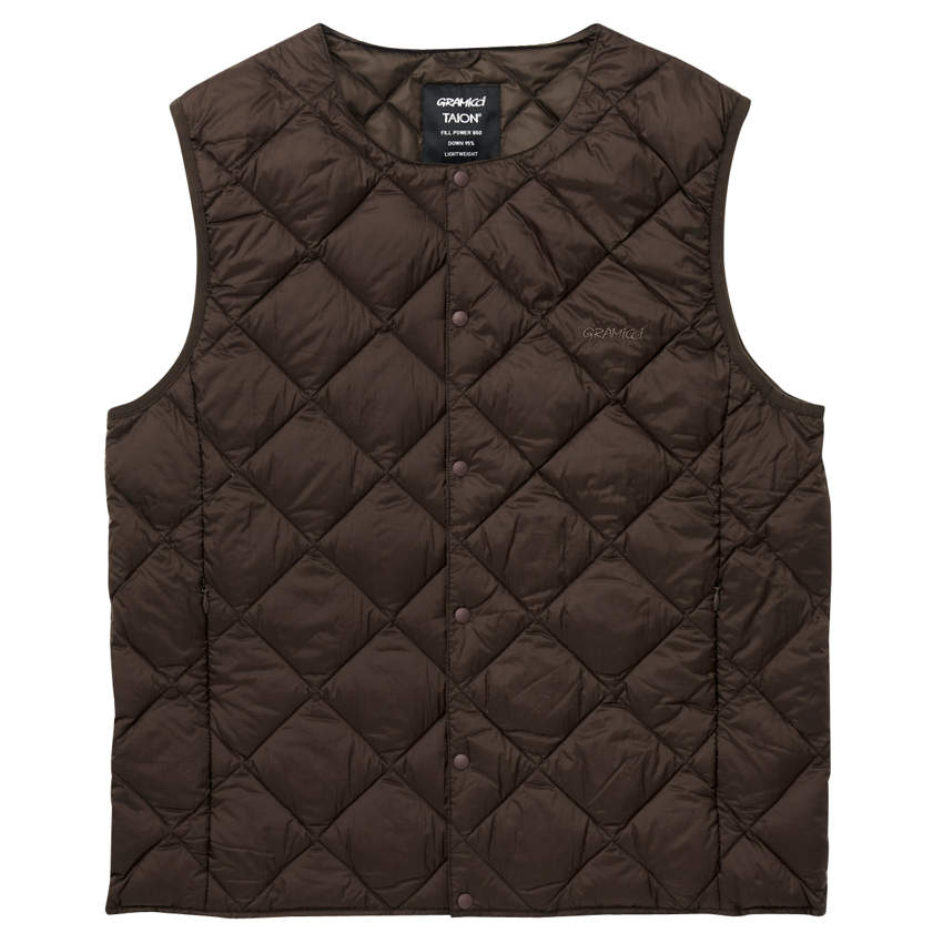 Мужской жилет Gramicci Gramicci × Taion Inner Down Vest (черный)