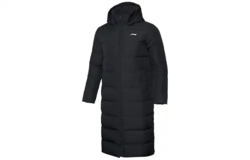 Li Ning Down Jackets Men's Black Hooded Thickened Other