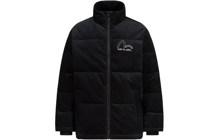 EVISU Down Jackets Men's Stand Collar Moderate Down Jacket
