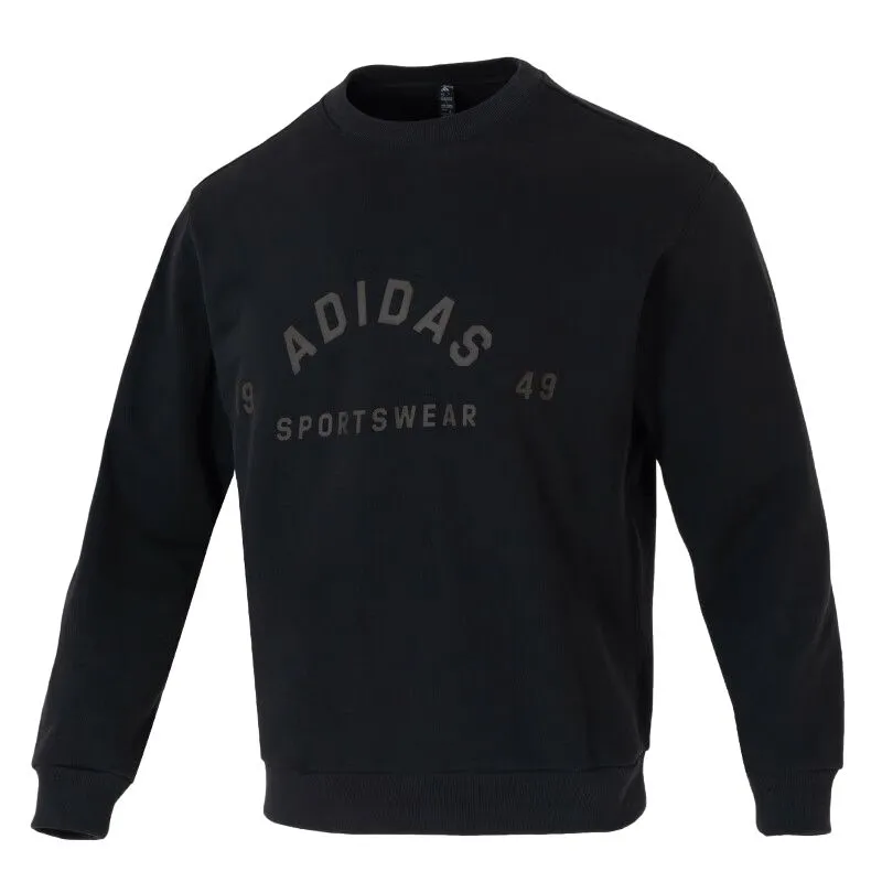 Adidas Sweatshirts Men's Black Crew Neck Moderate Other