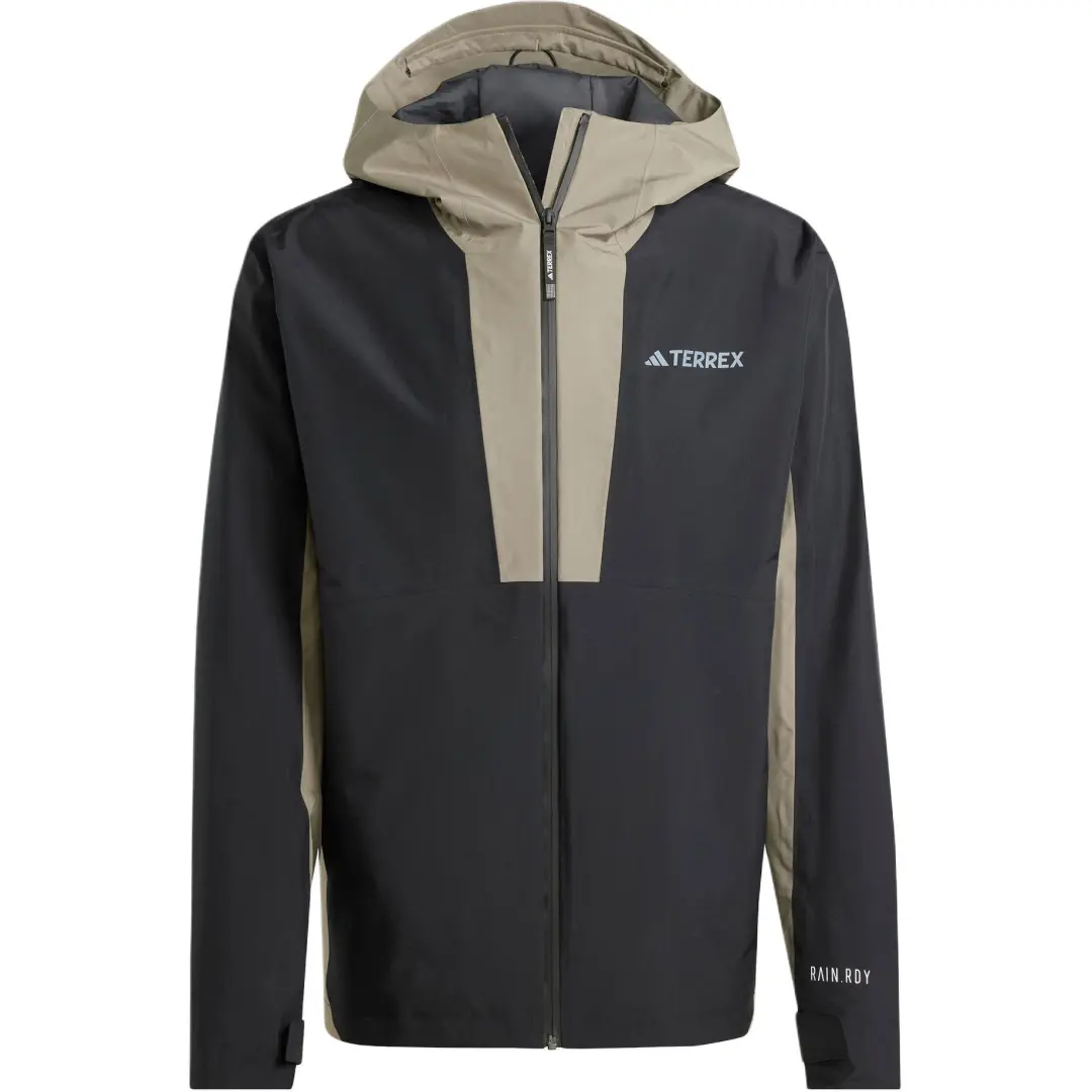 Adidas Outdoor Hiking Waterproof And Windproof Windbreaker Jacket Men's Black