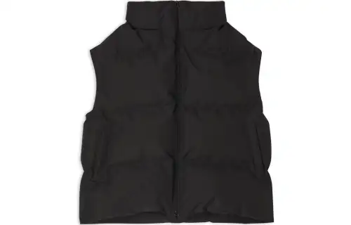 Balenciaga Down Vest Loose Fit Men's Black