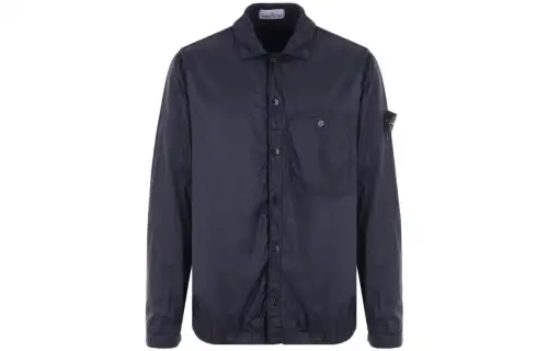 STONE ISLAND Jackets Men's Dark Blue Lapel Moderate Other