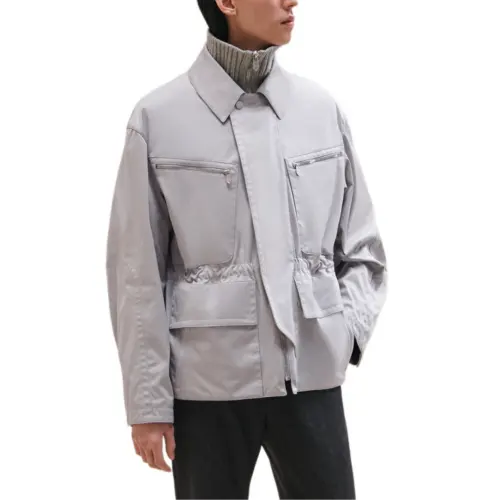 HERMES FW24 Jackets & Coats Men's Flint Stone Color