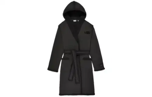 UGG x TELFAR Collaboration FW23 Sherpa Robe Coat Men's Black