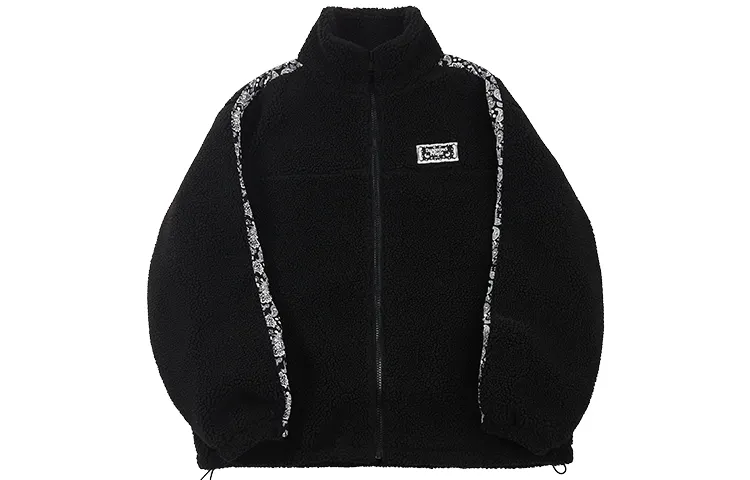 DANGEROUSPEOPLE Velvet Jackets Unisex Stand Collar Thickened