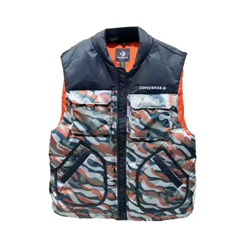 Converse Vests Men's Multicolor Stand Collar Moderate Other