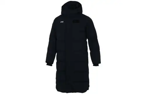 Under Armour Down Jackets Unisex Black Hooded Thickened Other