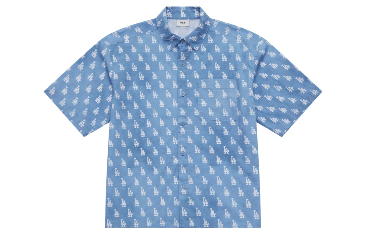 MLB MONOGRAM SS25 Shirt Unisex Dark Blue