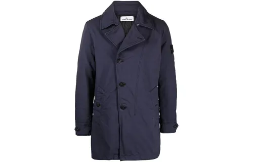 STONE ISLAND Coats Men's Blue Lapel Moderate