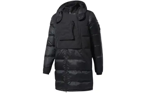 Reebok Down Jackets Men's Black Hooded Moderate Other