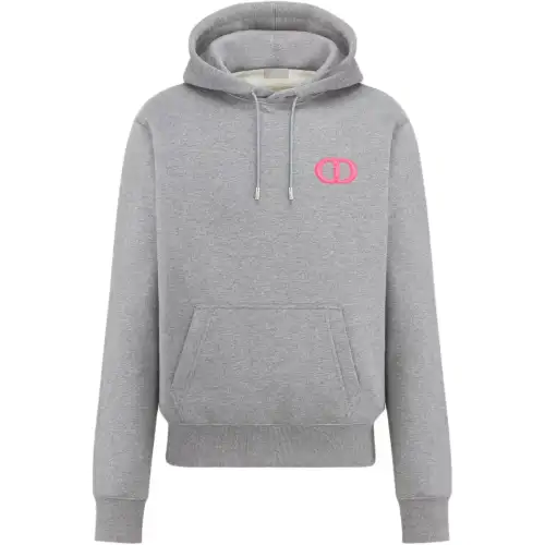 DIOR Homme Logo Embroidered Drawstring Hoodie