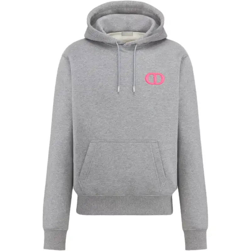 DIOR Homme Logo Embroidered Drawstring Hoodie