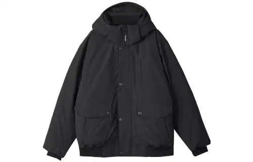 Skechers Sports Life Collection Down Jackets Men's Carbon Black Hooded Moderate Other
