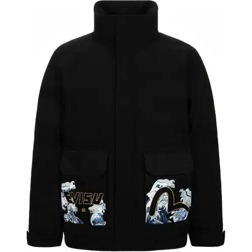 EVISU Jackets Men's Black Moderate