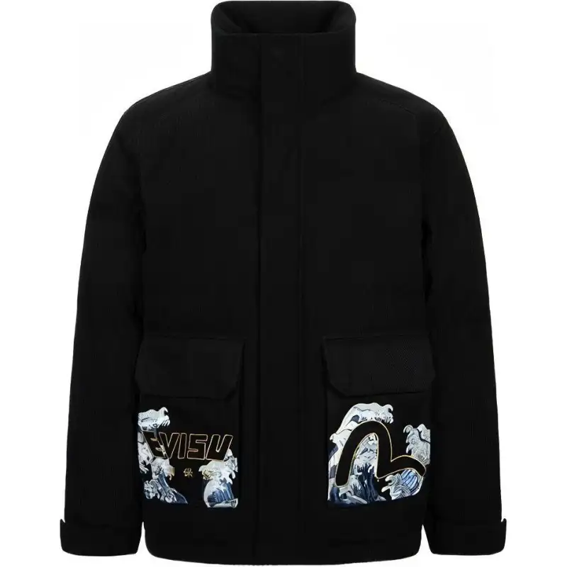EVISU Jackets Men's Black Moderate