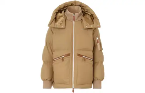 Burberry Down Jackets Men's Camel Moderate