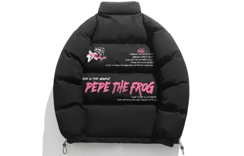 Pepe The Frog Puffer Jacket Unisex