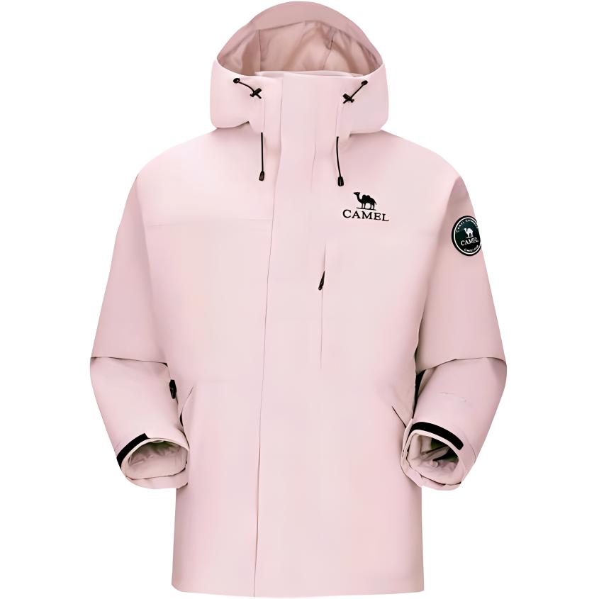 CAMEL Travel windproof waterproof keep warm velvet liner, jacket for men and women, three-in-one