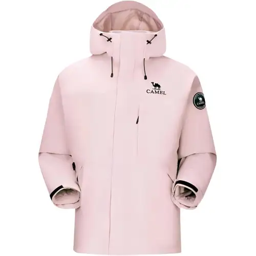 CAMEL Travel windproof waterproof keep warm velvet liner, jacket for men and women, three-in-one