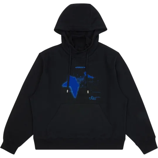 Ader Error flocked artwork hoodie
