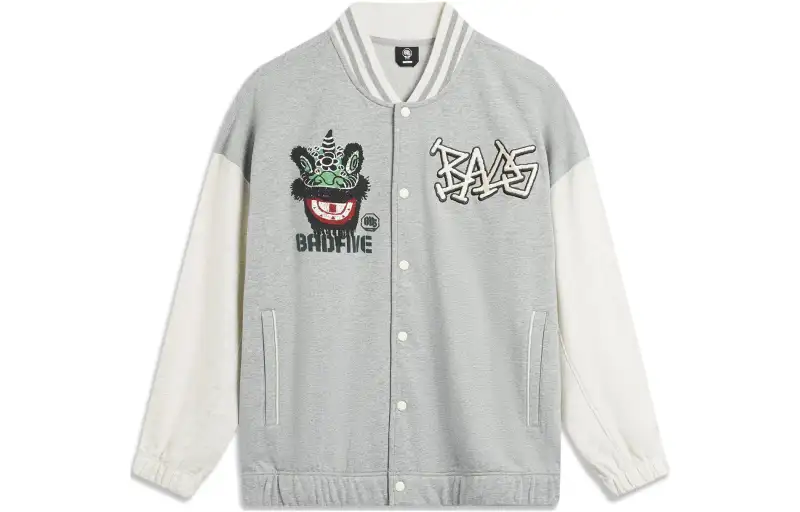 Li Ning BADFIVE Jackets & Coats Men's Gray
