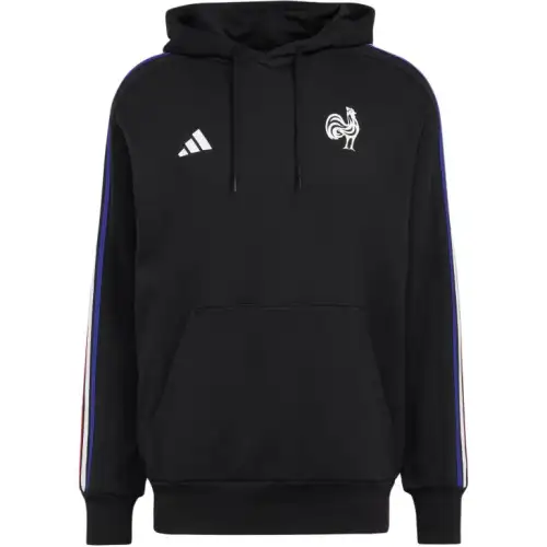 Adidas France Essentials 3 Stripes Hoodie