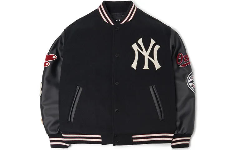 MLB Baseball Jacket Unisex Black