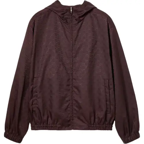 GUCCI Jackets Men's Red Hooded Moderate Other