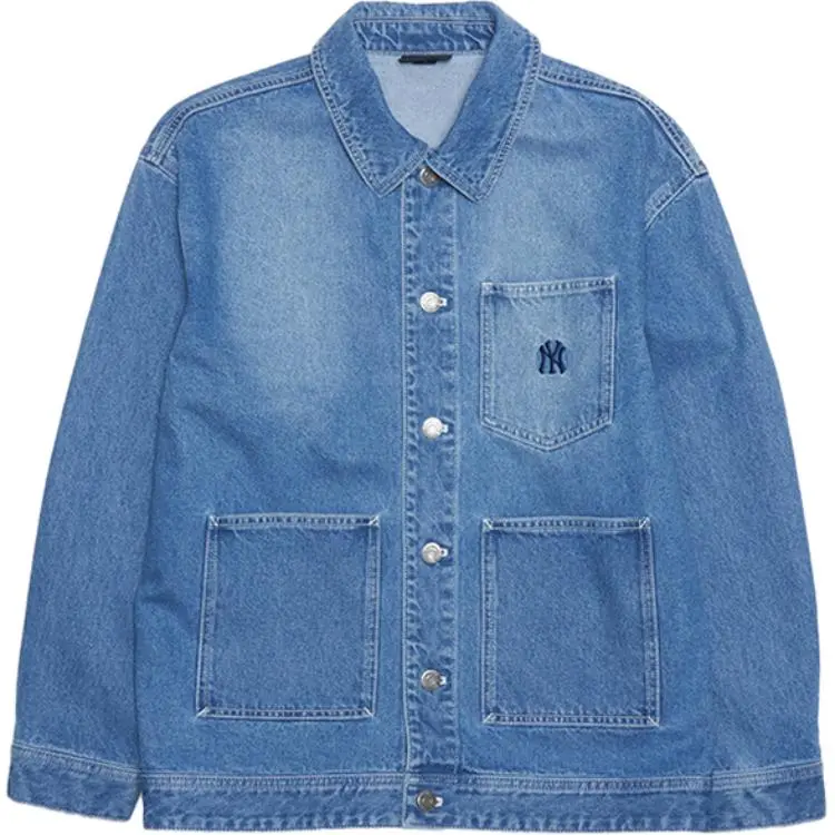 MLB New York Yankees Denim Jacket Unisex Light Blue