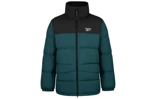 Reebok Down Jackets Men's Blue Stand Collar Moderate Other